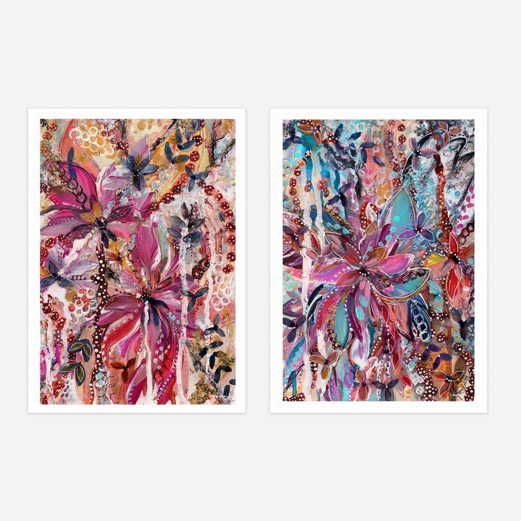 Florals are Trouble & The Quirky Blue Florals - The Set - Uncommon Florals