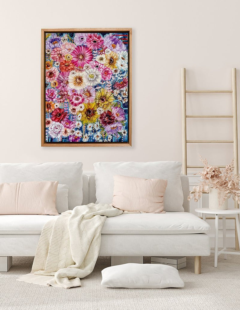 The Effloresce of Florals VI Framed Canvas Print - Uncommon Florals