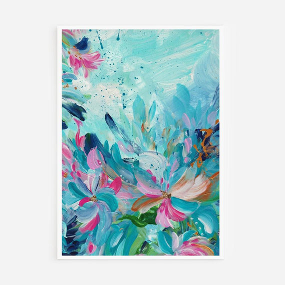 The Graceful Blue Florals II