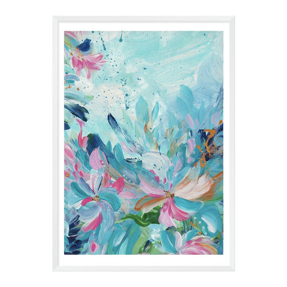 The Graceful Blue Florals II