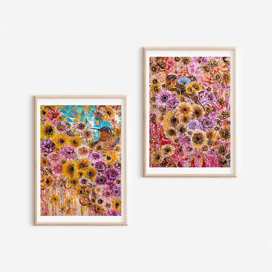 The Small Effloresce of Floral Birds - The Set I