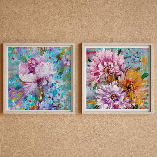 The Summer Floral Blues - Square Set